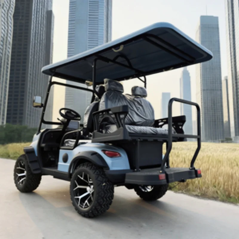 

Изготовленные на заказ стильные и удобные внедорожные тележки для гольфа с подъемом, охотничья багги, электрическая тележка для гольфа, 14-дюймовые внедорожные шины и бампер
