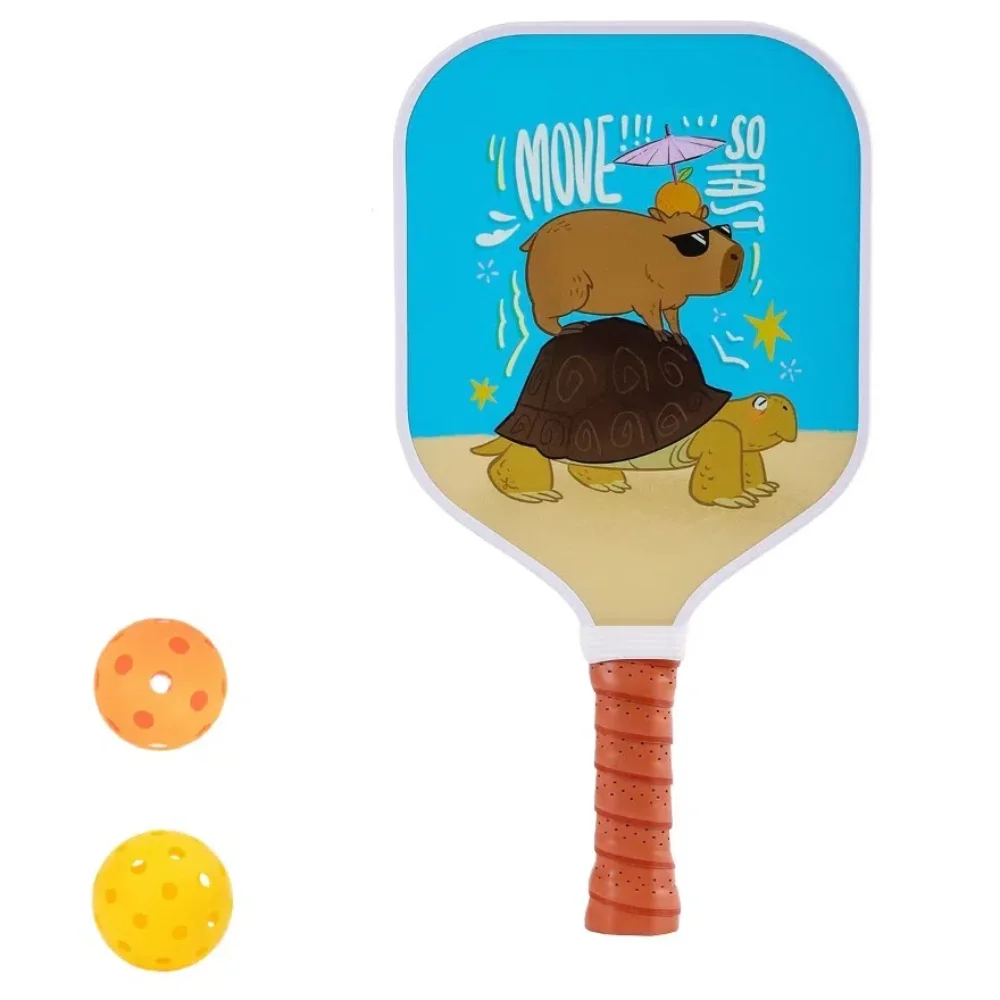 

Mermaid Cat Kids Pickleball Paddle with 2 Pickleballs Honeycomb Core Pickleball Paddle Set Lightweight Cartoon