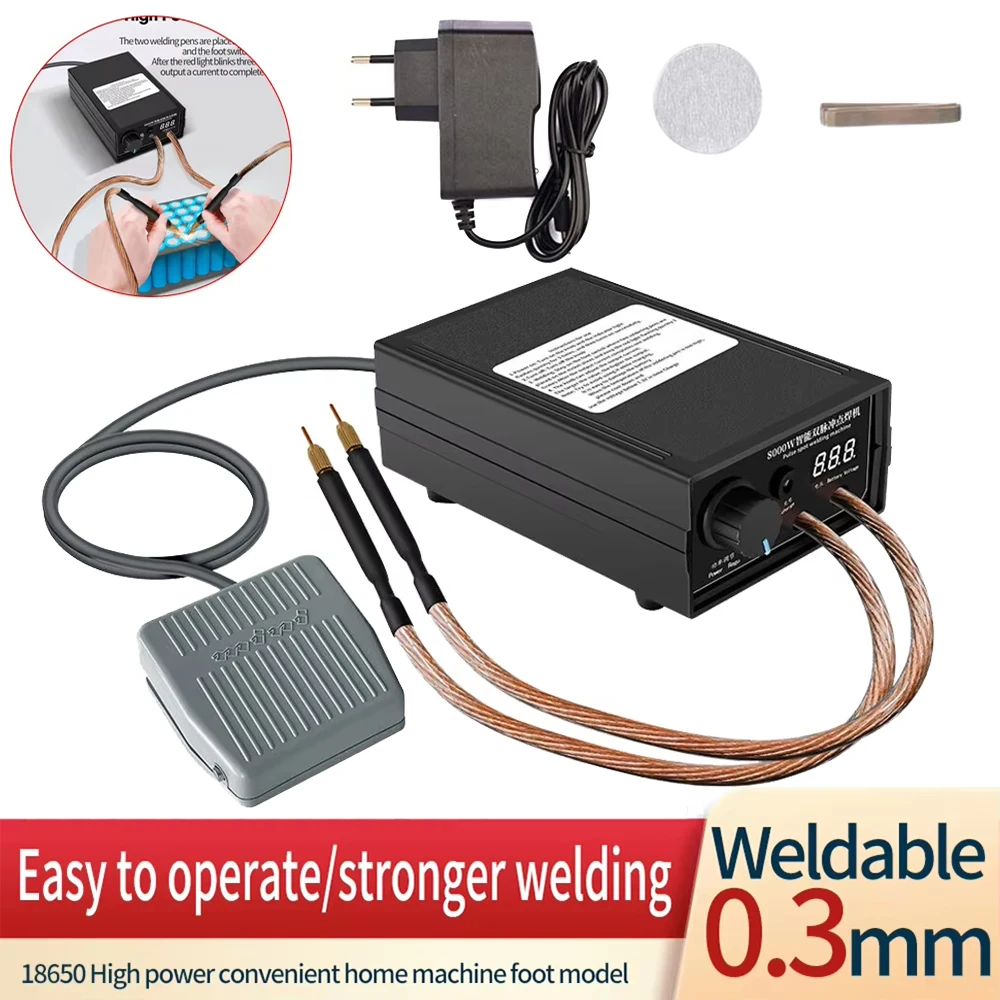 

Педальный сварочный аппарат, аксессуар «сделай сам», сварочный инструмент, регулируемый сварочный аппарат для никелевого листа 0,1–0,3 мм для ремонта