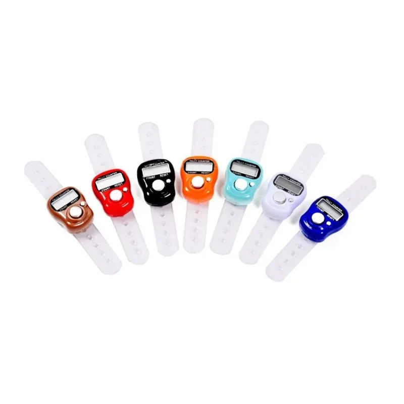 50pcs mini Ring shape Finger Counter LCD Electronic Digital Tally Counter Free Shpping