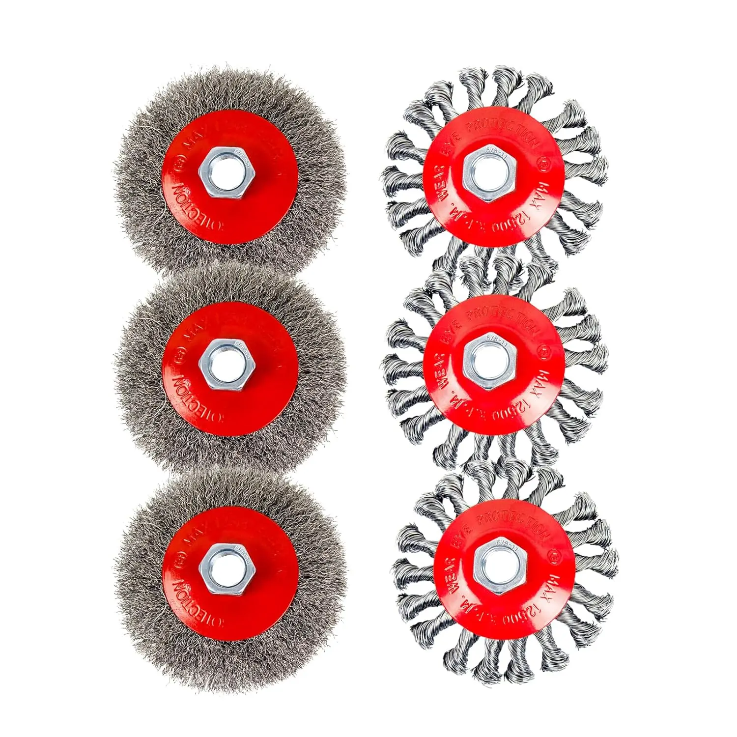 SI FANG 4 Inch Stainless Steel Wire Wheel Brush for Bench Grinder - Abrasive Polishing Cleaning Tool for Angle Grinder