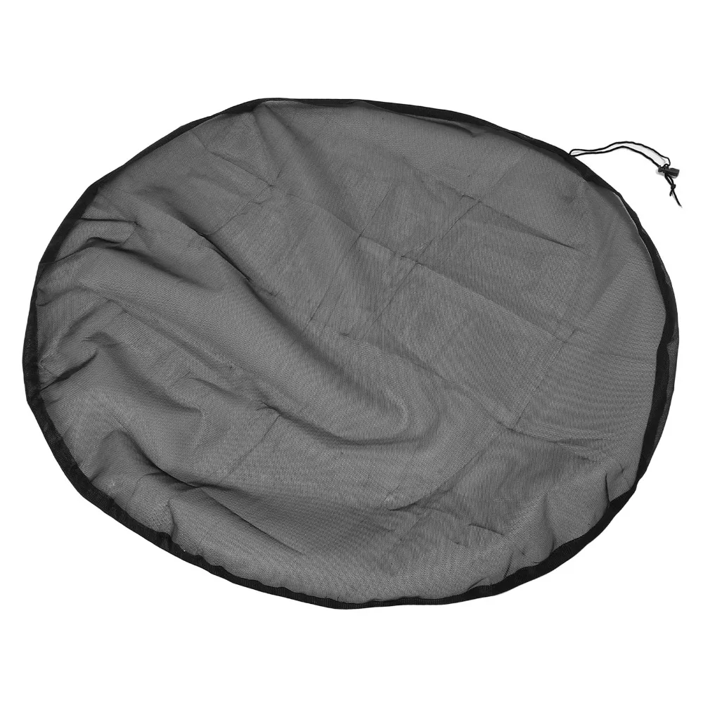 4PCS Adjustable Closure Rain Barrel Mesh Cover 37.4 Inch Size Fine Mesh Screen Rain Bucket Leaf Filter