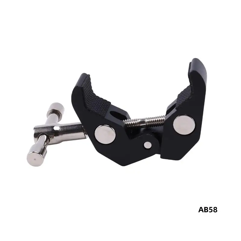 

8Pack Super Clamp Crab Clamp Photography With 1/4 And 3/8 Inch Thread Rod Clamp Pliers Clip 15Mm Rods