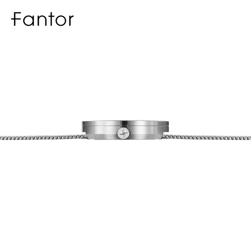 Fantor Men's Brand Minimalist Luxury Casual Man Quartz Leather Wrist Fashion Slim Thin Watches