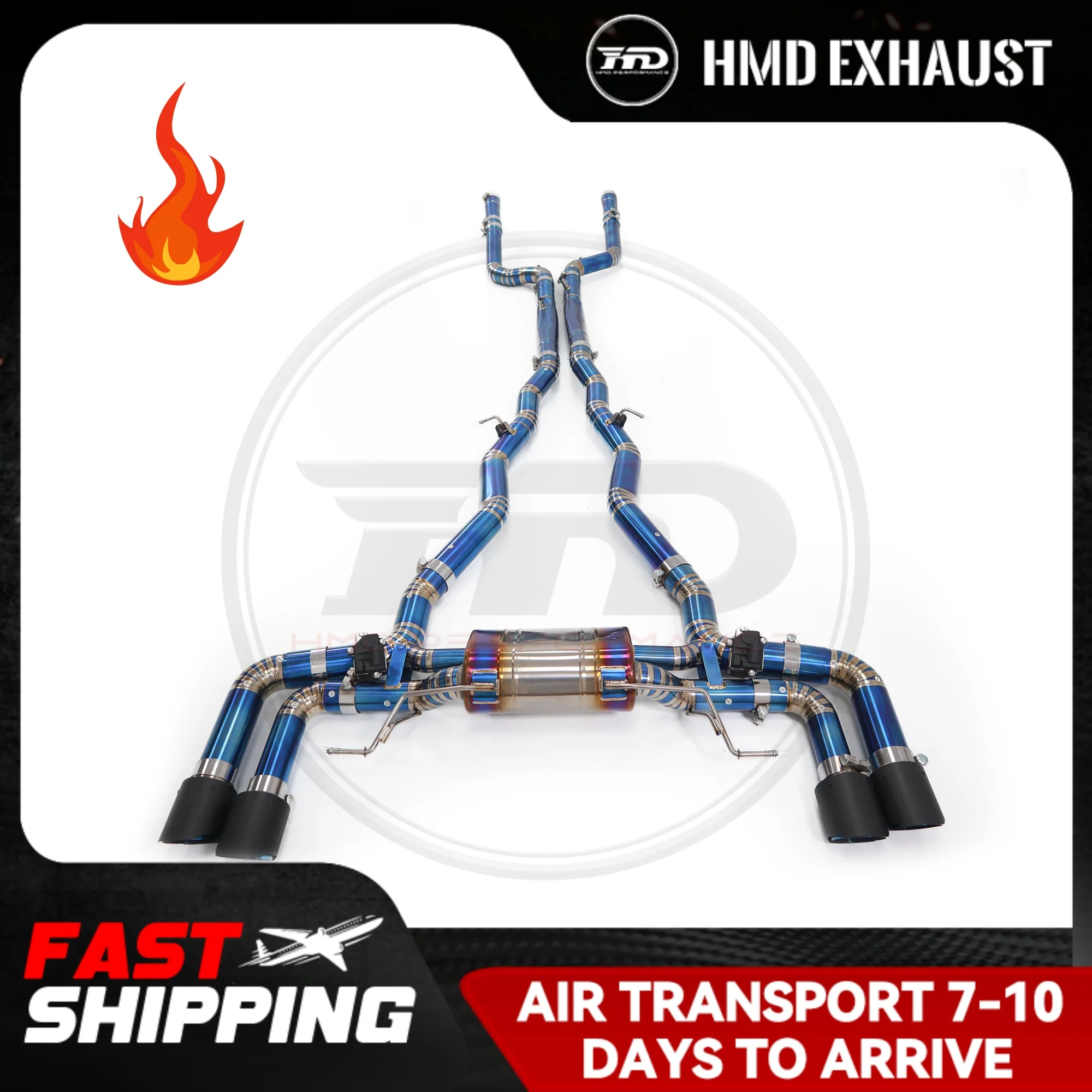 

HMD Titanium Exhaust System Performance Catback for BMW M850i G14 G15 G16 4.4T Muffler With Valve