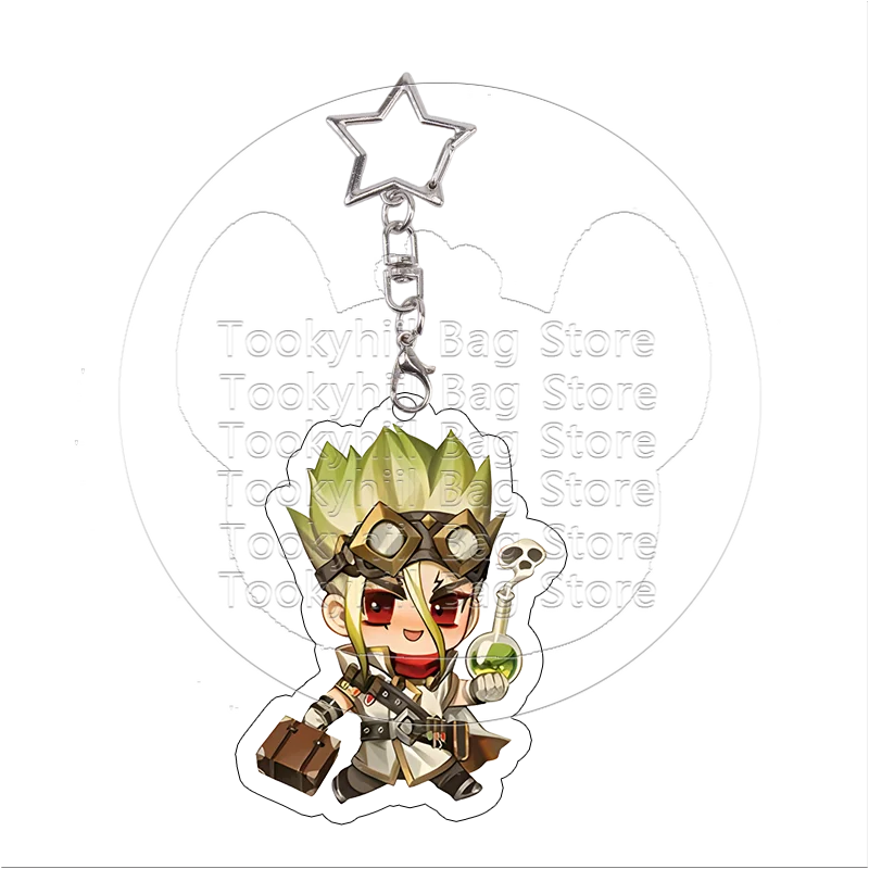 Dr. Stone Acryl-Schlüsselanhänger Kawaii Student Senku Ishigami Exquisiter Senku Ishigami Gen Asagiri Schlüsselring Taschenanhänger Geburtstagsgeschenk – Detail 7
