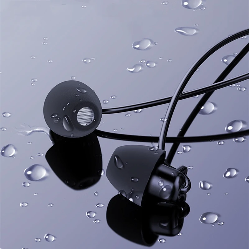 Universal In-ear 3.5 mm Wired Noise Reduction Sleep Earphones Soft Silicone Soundproof Headphone With Mircophone Wired Headset