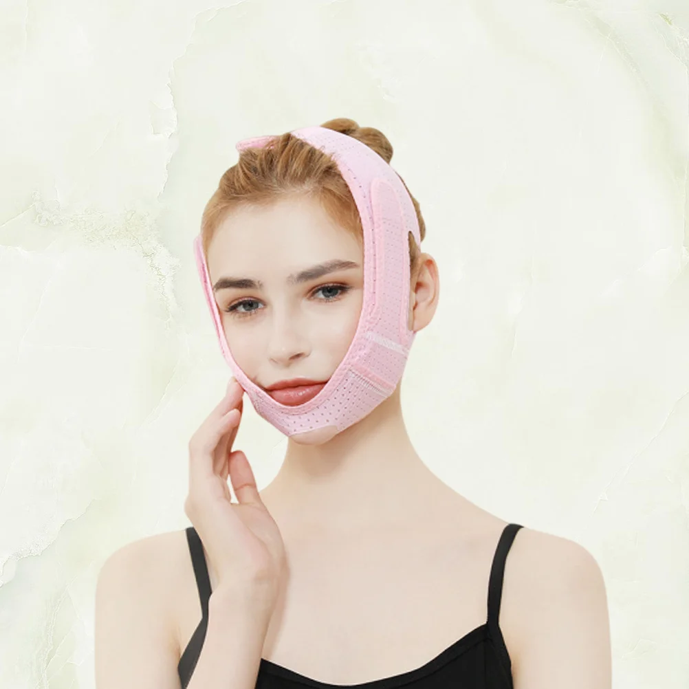 Breathable Chin Strap For Women Face Face Lifting Belt Soft Skin-Friendly Masseter Muscle Support Snoring Prevention