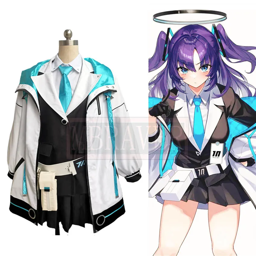 

Blue Archive Hayase Yuuka Cosplay Costume Women Halloween Custom Made Any Size