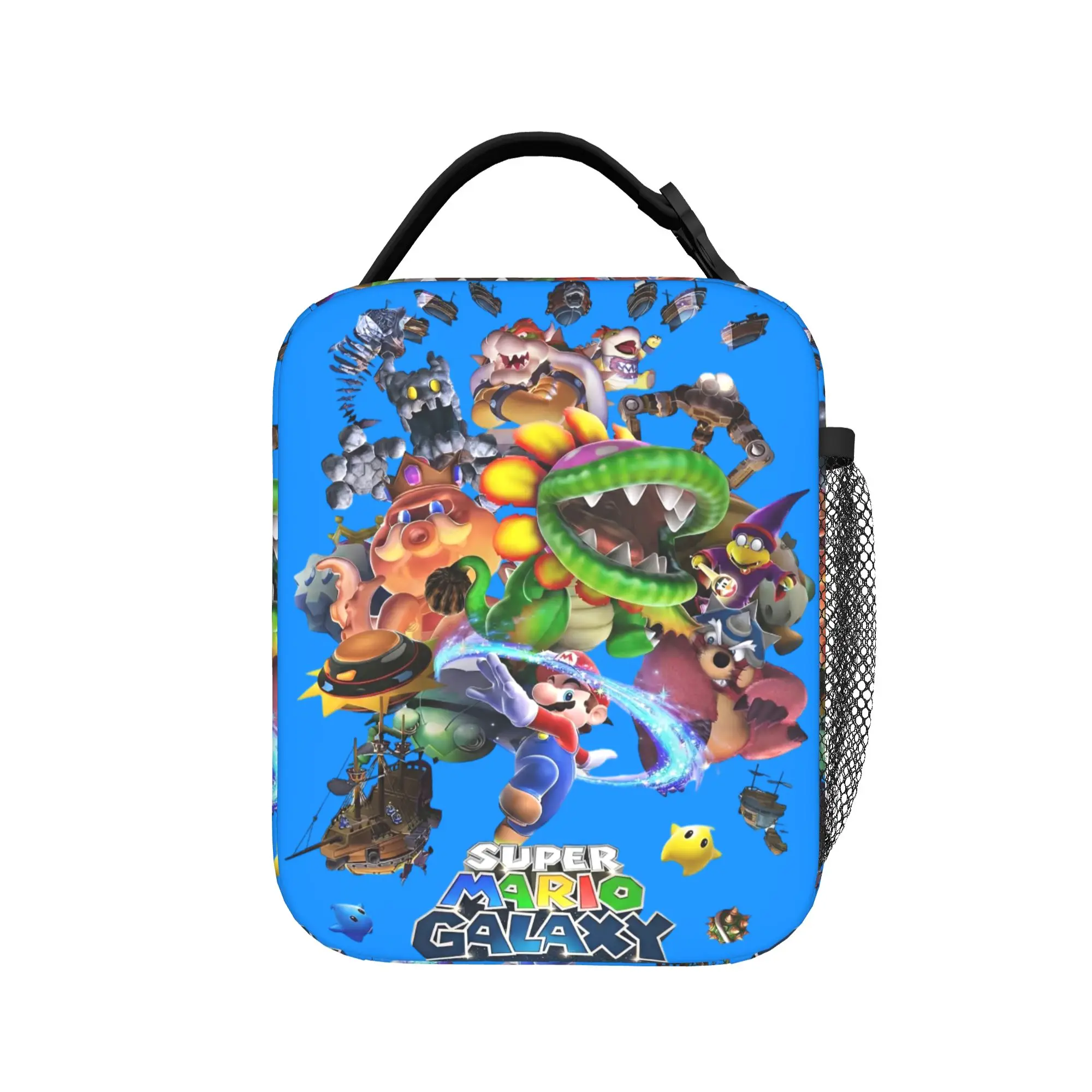 

Movie Super Ma-rioes Galaxy Insulated Lunch Bag Thermal Bag Reusable,Lunch Container Tote Lunch Box Food Handbags Beach Outdoor