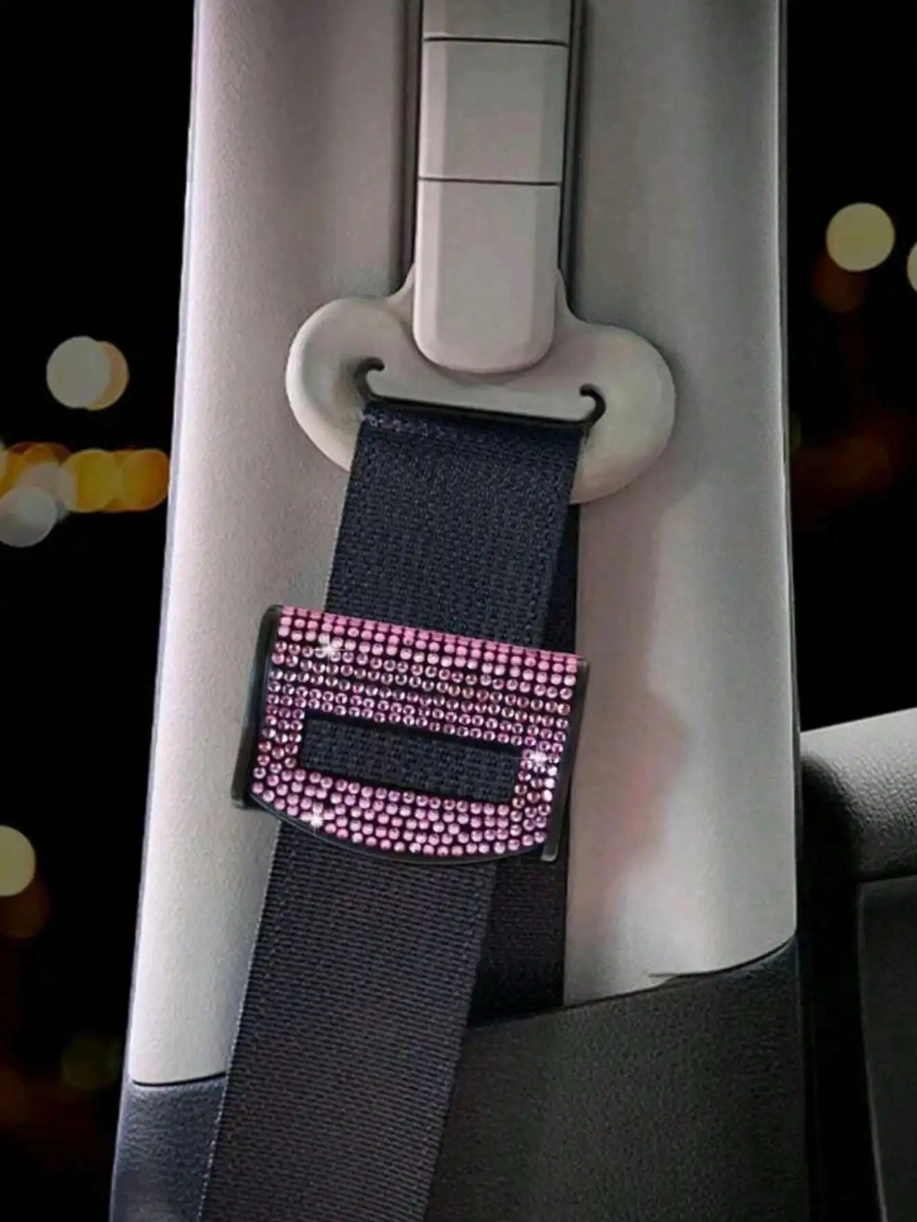 1 st Strass Decor Autogordel Clip