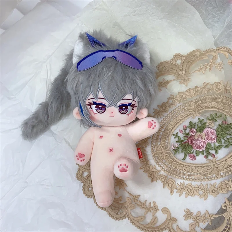 20cm Game Honkai: Star Rail Silver Wolf Cosplay Soft Plush Doll Body Dress Up Cotton Stuffed Toy Dolls Figures Plushies Gift