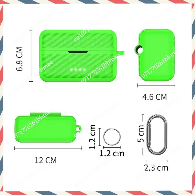 -A21Z Wireless Microphone System Protection Case Shockproof Silicone Protection Sleeve Replacement Cover For DJI Mic Green