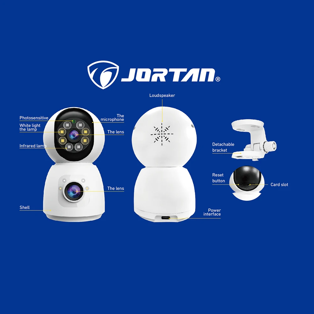 4MP عدسة مزدوجة مراقبة الطفل واي فاي كاميرا Ip خارجية مقاوم للماء Colornigth فيديو الحياة الذكية كاميرات مراقبة للمنزل رصد