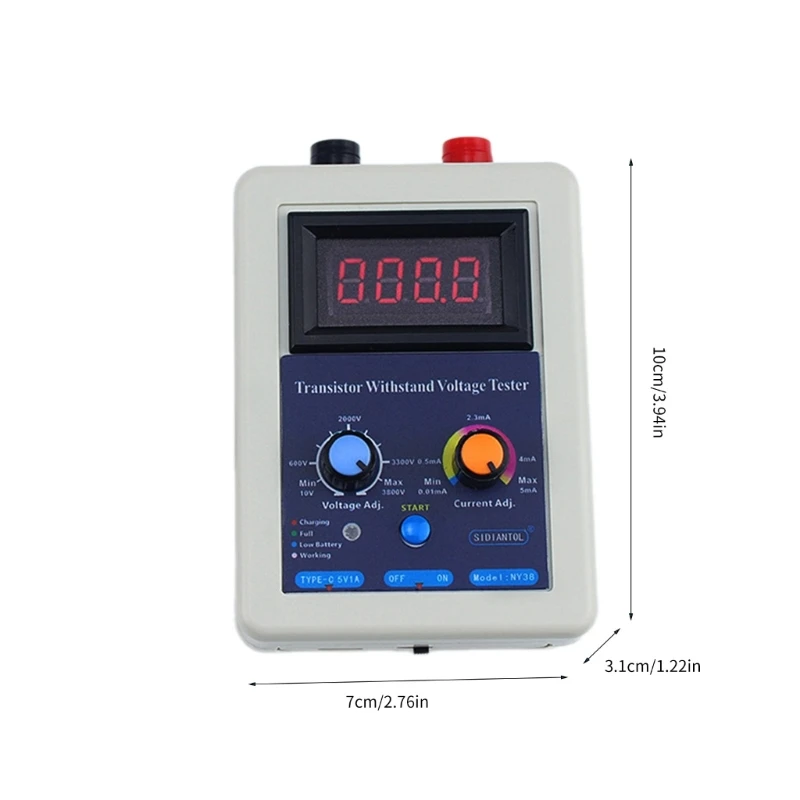 Professional IGBT Testing Instrument 0-3800V Precised Tester for Electronic Components USB C Charging Port