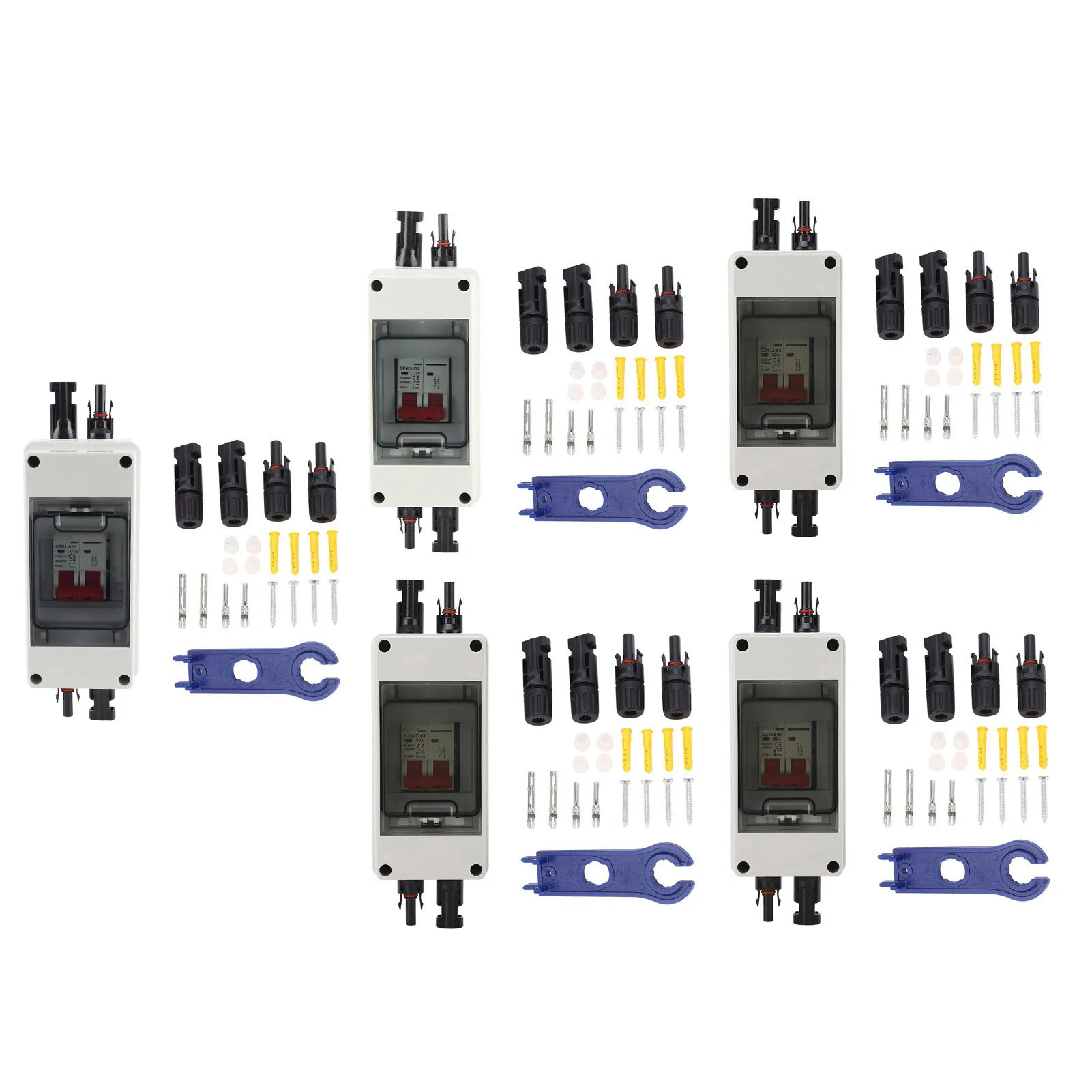 Solar Energy Air Switch  Circuit Breaker PV Disconnect Switch High Reliability DC500V 1 String for on and Off Grid System