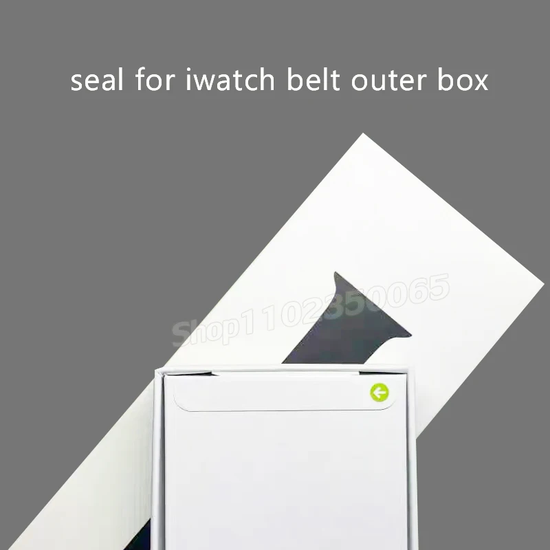 50set New Watch-Belt Open Box Paper Seal Stickers For Apqle Watch S9 S7 S8 Ultra 2 SE SE3 Watch Bands Outer Packing Wrap Sealing