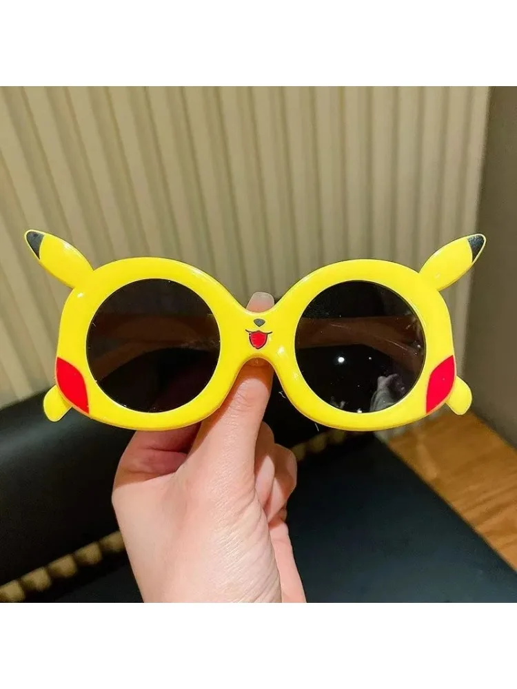 AliExpress Bandai Pokemon Pikachu Anime Cartoon Sunglasses UV Protection Anti Glare Outdoor Cycling Goggles for Student Travel Photo Prop Gift