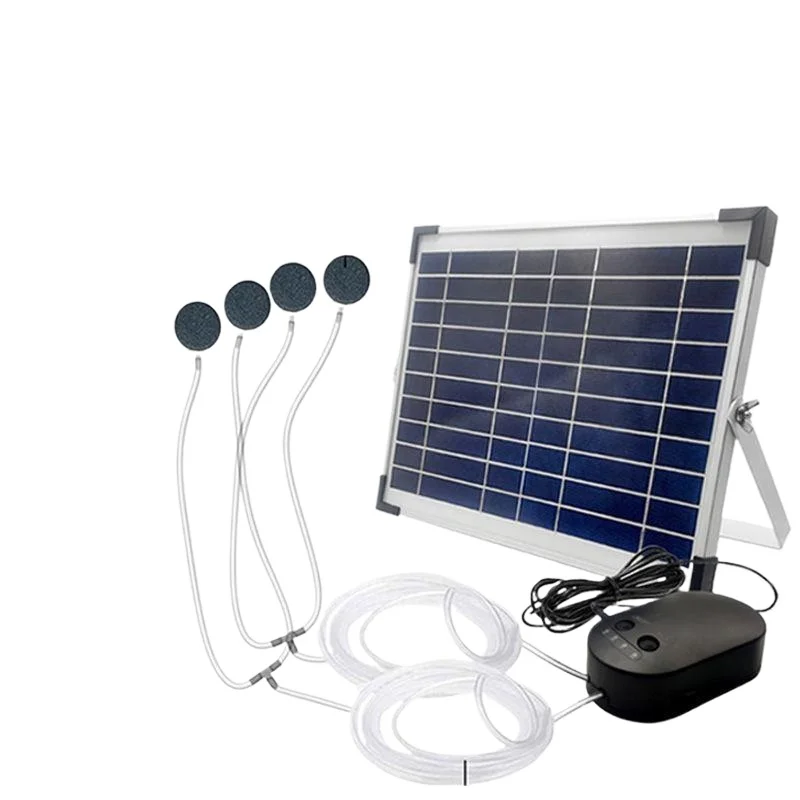 

Solar aerobic pump fish tank fish pond rechargeable oxygen flushing pump outdoor household aerator
