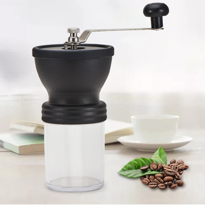 

Manual Coffee Grinders PP Material Manual Coffee Mill Espresso Grinder Black Classical Spice Grinder with Handle