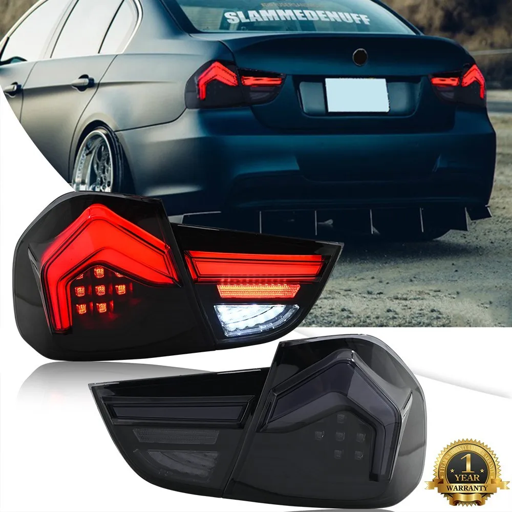 

2 шт. полностью светодиодные задние фонари для BMW 3 серии E90 седан 2009-2012, последовательный указатель поворота, задние стоп-сигналы багажника в сборе