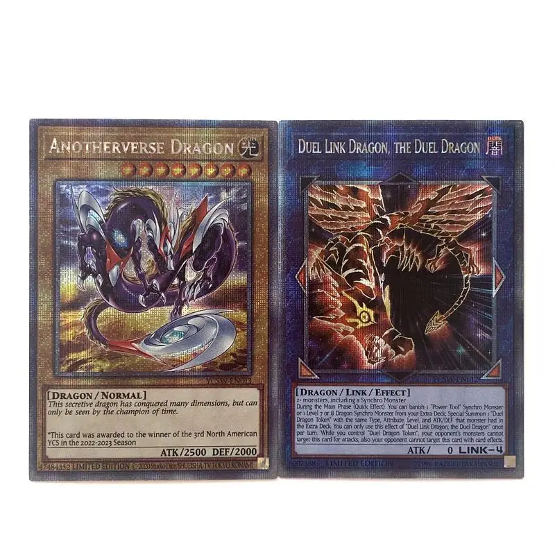 Yu-Gi-Oh Match Flash Card Live Twin Legendary Dragon of White Prize viewing series Diy Action Toy Figures Anime Game Collection