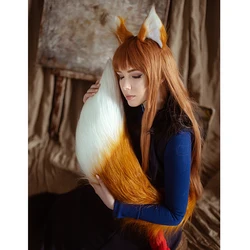 Animal Plush Fox Ear Headband, Cauda Cosplay, Orelhas de gato Lolita, grampo de cabelo, Cauda Beast Headwear Set, Party Costume Acessórios