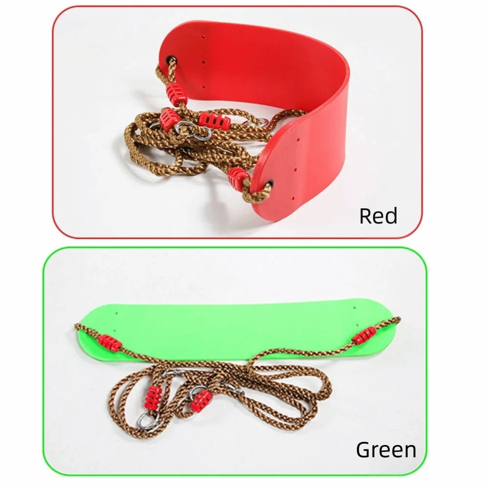 Soft Outdoor Children's Swing EVA Waterproof Children Board Swing Durable Adjustable Rope Outdoor Hanging Swing Garden
