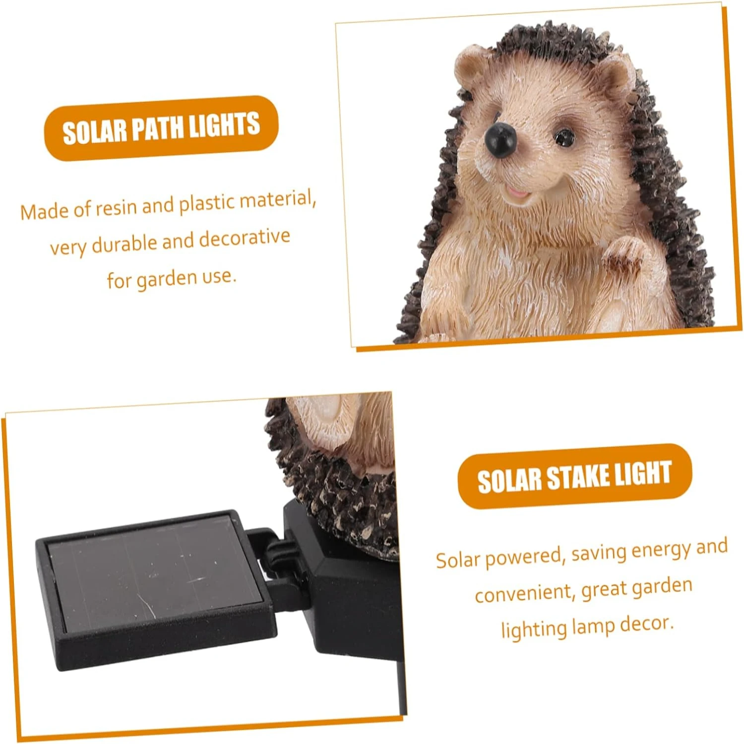 our Garden with this Unique and Charming Hedgehog Solar Light Stake - Add a Touch of Beauty and Warmth to Your Outdoor Landscape