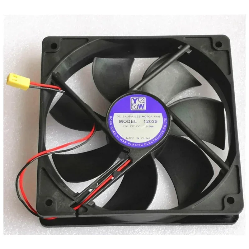 pa 120MM 1700rpm 1225 12025 Silent cooling fan120*120*25MM 12*12*2.5CM  chassis fan 12025 thin 12CM 12V 0.18A