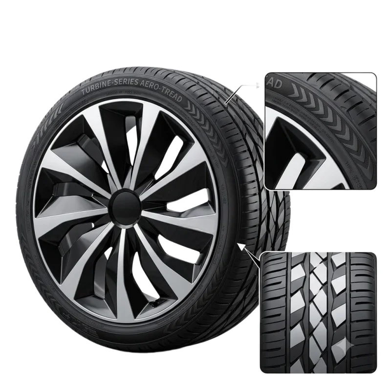 4Pcs 15 Inch Universal Car Hubcaps Auto Wheel Covers Rim Protector Decorative Styling Accessories Silver White Red 15TT Fitments view 3