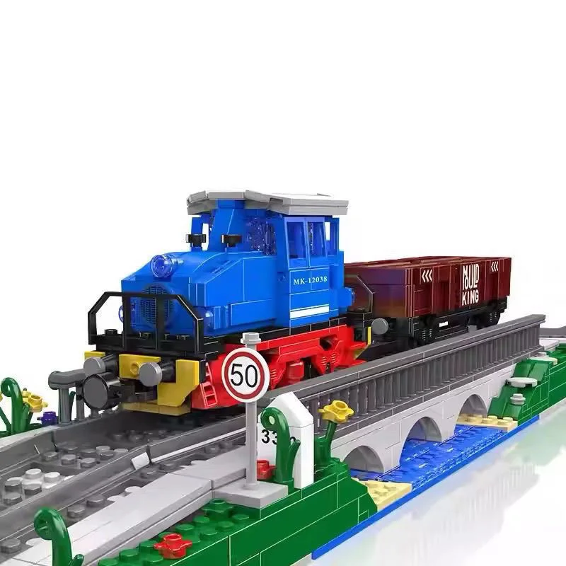 Mould King ESU-KG2300 Diesel Locomotive Electric Version Building Block Assembly Model 12038