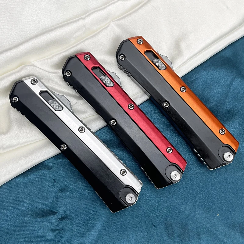 

Glykon Knife Micro OTF Tech Knives Blade Space Zinc aluminum Handle Tactical Knife Outdoor Camping EDC Hunting Tool Knife