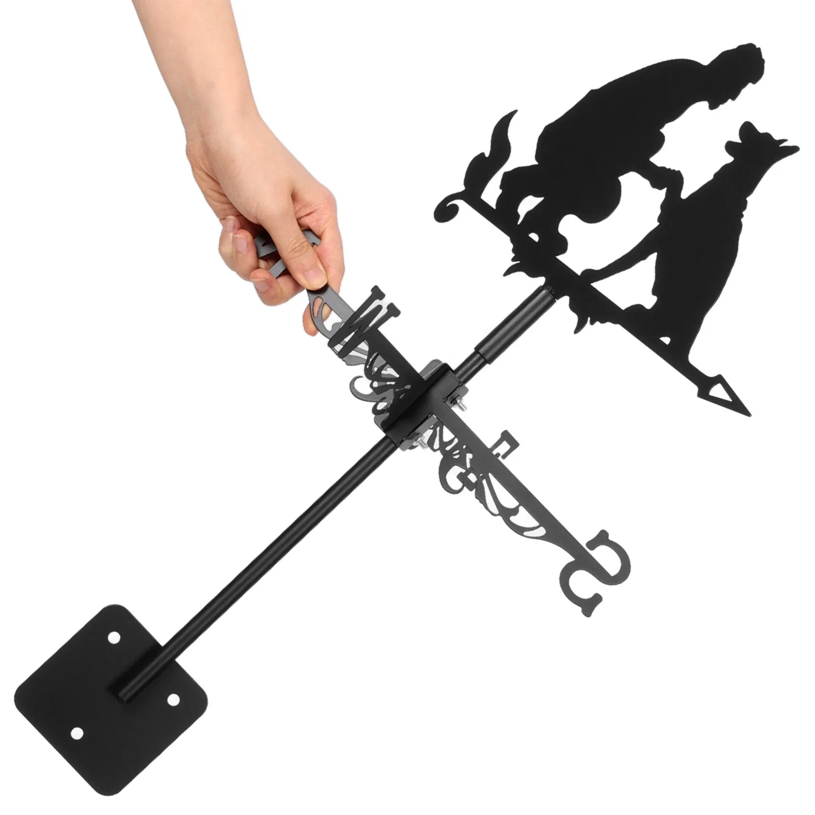 

Roof Weather Vane Metal Iron Vanes Outdoor Garden Decoration Yard Decor Wind Direction Indicator Durable Details