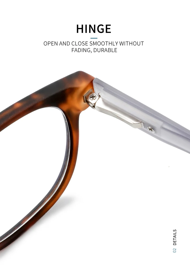 ZENOTTIC Environment Anti-Blaulicht-blockierende Lesebrille, quadratische Computerbrille für Unisex, Dioptrien von +0 bis +4,0 420 – Detail 6
