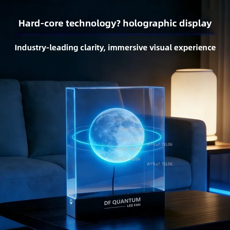 2026 New 3D Hologram Desktop Birthday Gift Holographic Box AI Animation Robot Display Transparent Screen