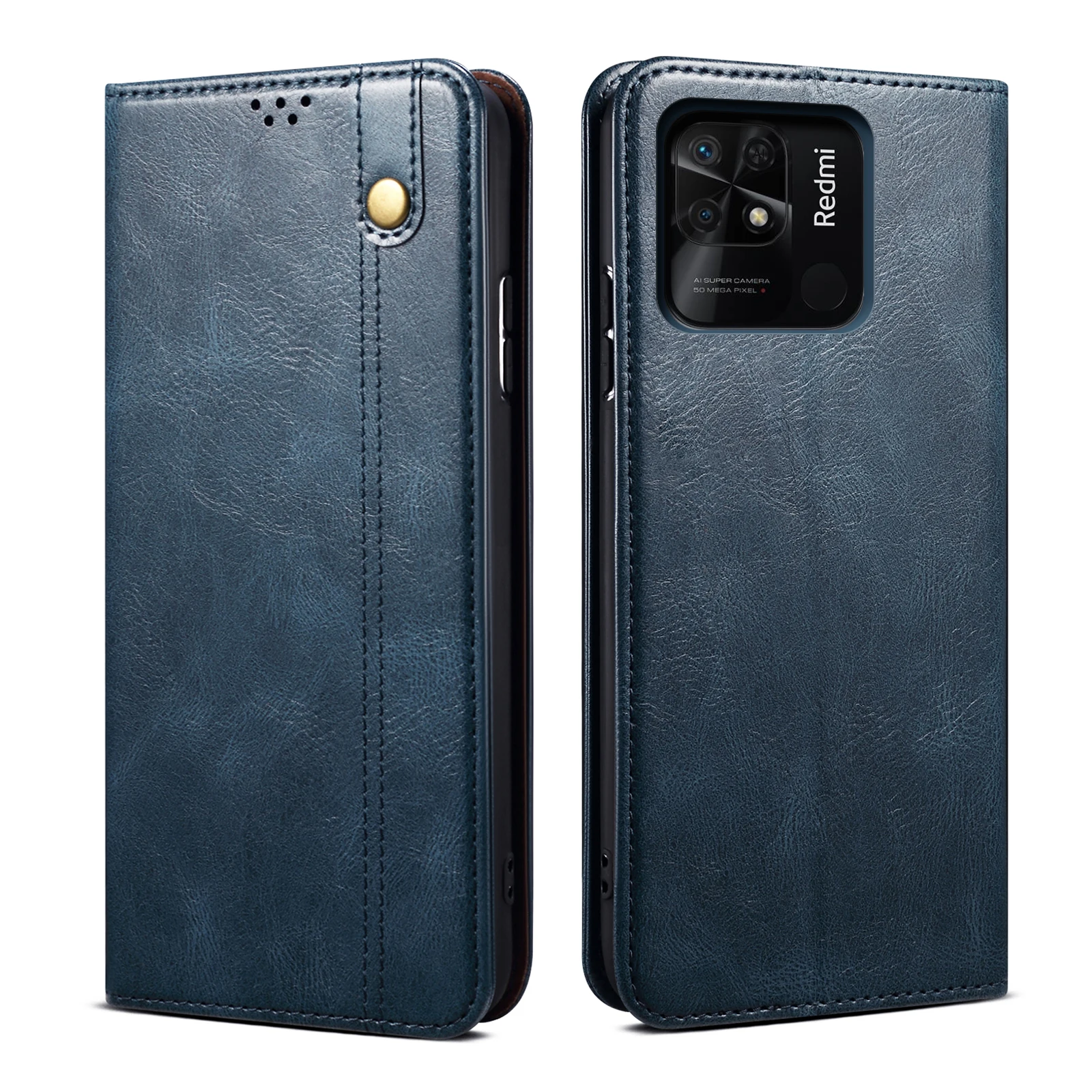 

Advanced PU leather magnetic wallet protection cover For Xiaomi Redmi 9 9a 9c 10 10a 10c Shockproof Many Card Slot Phone Case