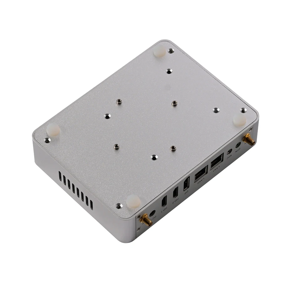 12th Gen Fanless Industrial Mini PC Alder Lake N100 Quad Core Dual LAN NVMe Win 11 3x4K UHD HTPC Comupter 2*HD DP 16G DDR4 512G