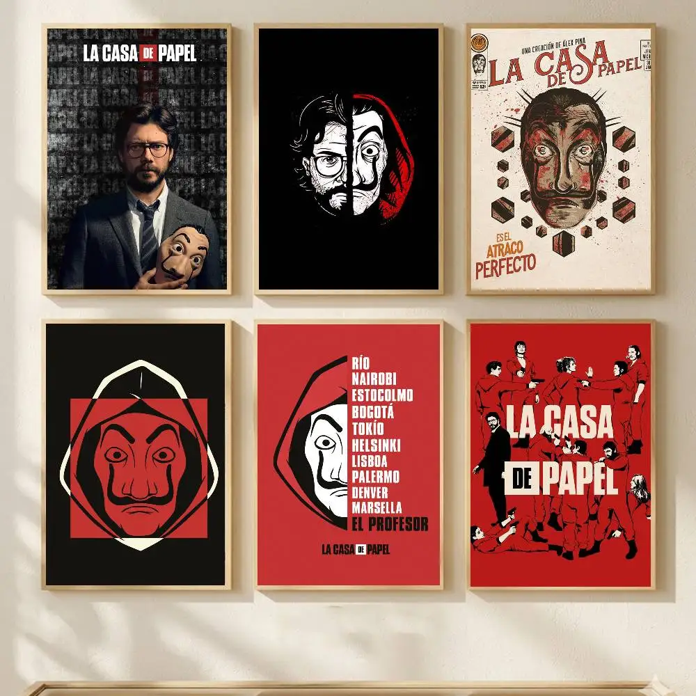 La Casa De Papel Wall Art Canvas Painting Posters And Prints Wall Pictures Kids Room Decor No Frame