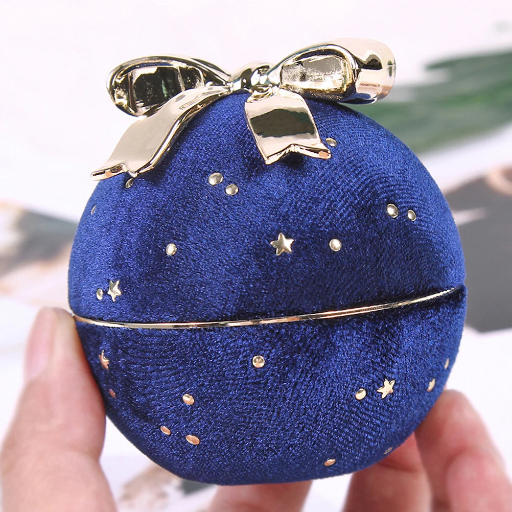 

Jewelry Corduroy Box Storage Boxes for Women Ring Wedding Accessories Blue Bridesmaid