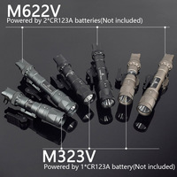 Tactical Surefire Upgrade M600 M323 M622 DUAL Switch Gun LED Flashlight M323V-IR M622V-IR Strobe IR Infrared Output Scout Light