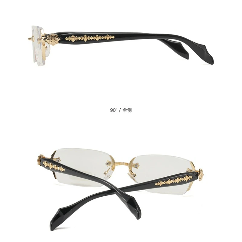 New Retro Frameless Ultra Light Women Men Reading Glasses Blocking Blue Light Computer Presbyopia Eyewear Eyeglasses +1.0..+4.0