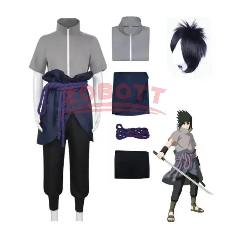 أزياء أنيمي اوتشيها ساسوكي التأثيرية ، السراويل العلوية ، حزام كوس ، هدية الاتفاقية ، نسخة الكبار للجنسين llklu66