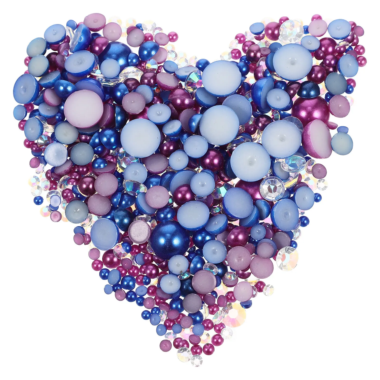 

1 Bag Imitation Pearl Nail Charms Flatback Resin Pearls for DIY Nail Art Manicure Decorations Multi-Function Wear-Resistant