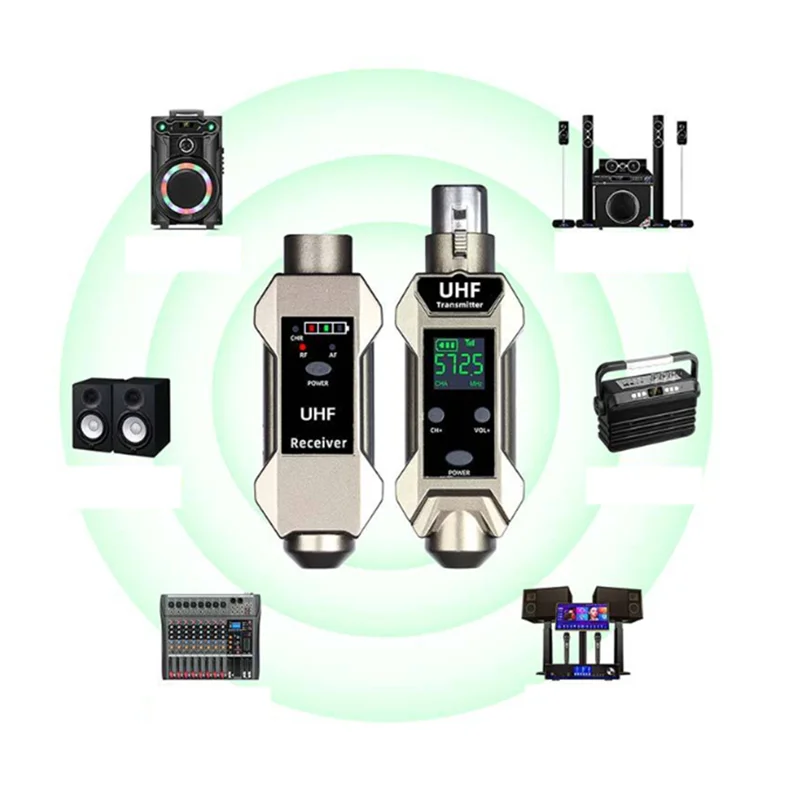 Y45A-Dynamic Microphone Wireless UHF Receiver Transmitter System Portable High Fidelity Restore Sound Quality