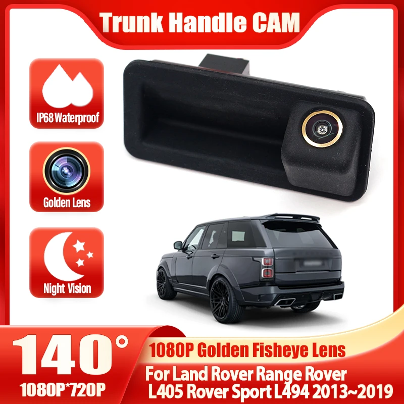 

Trunk Handle Reverse Parking Car Rear View Camera For Land Rover Range Rover L405 Rover Sport L494 2013~2019 HD Rear Camera CCD
