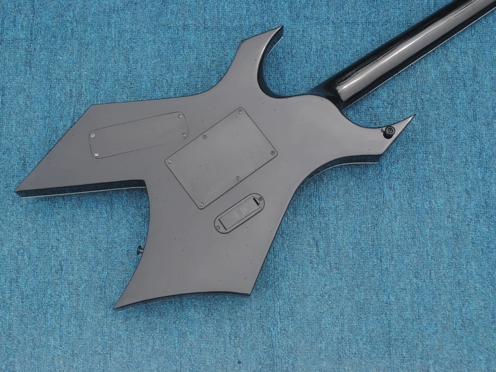 In stock B.O.C.RICH gray Flame Maple Top shaped electric guitar, active pickup, need more pictures Contact seller, fast shippin