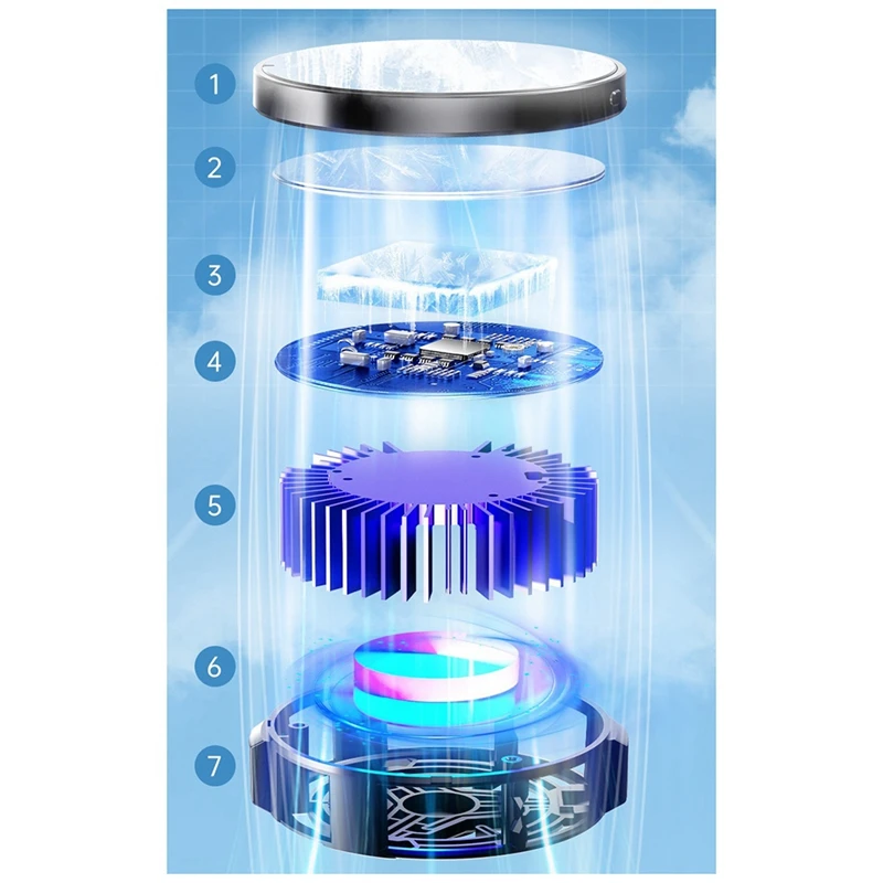 Magnetic Mobile Radiator Phone Cooler Silent Semiconductor Cooling Fan Cooler Magnetic/Back Clip 2-In-1 For Tablet/Phone image 6