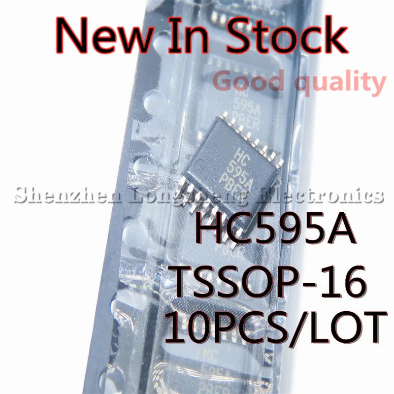 10PCS/LOT NEW MC74HC595ADTR2G MC74HC595A  HC595A TSSOP-16 Shift Register Logic Chip