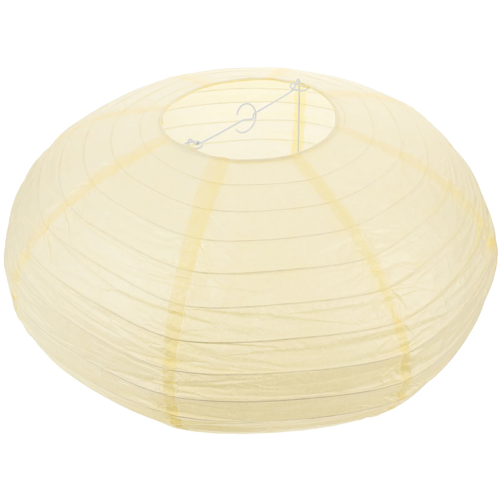 Abat-Jour Rond Ovale Couleur Riz, Pendentif, Style Chinois et Japonais, Lustre, 40cm